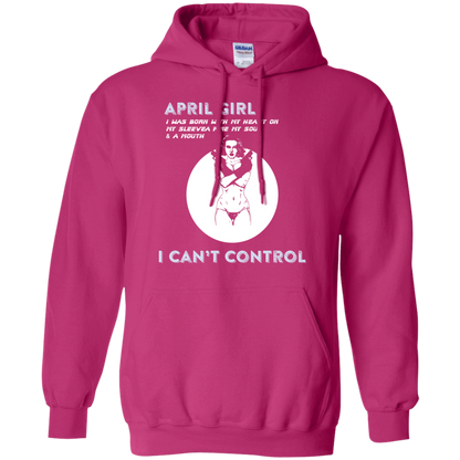 April Girl I Was Born With My Heart T-shirt Heliconia