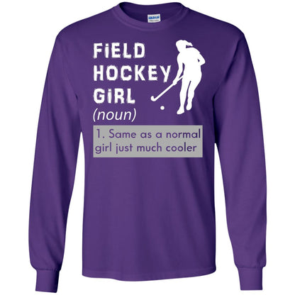 Field Hockey Girl Hockey Lover T-shirt Purple