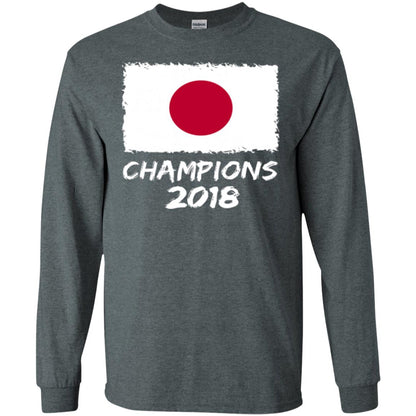 Football Lover T-shirt Japan Champions 2018 T-shirt Dark Heather