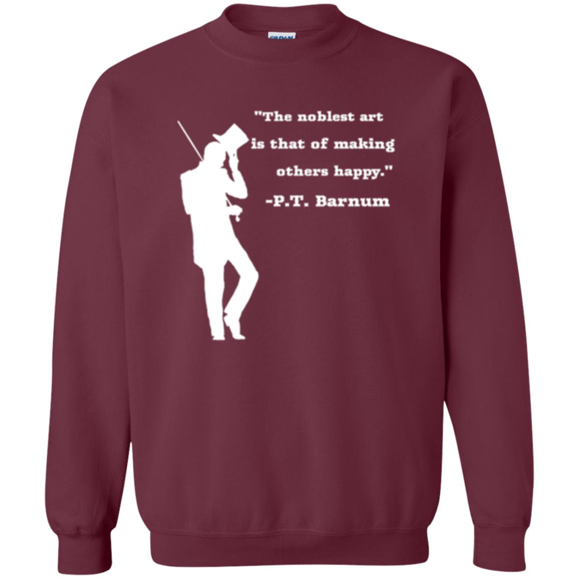 Circus Ring Master P.t. Barnum Quote T-shirt Maroon
