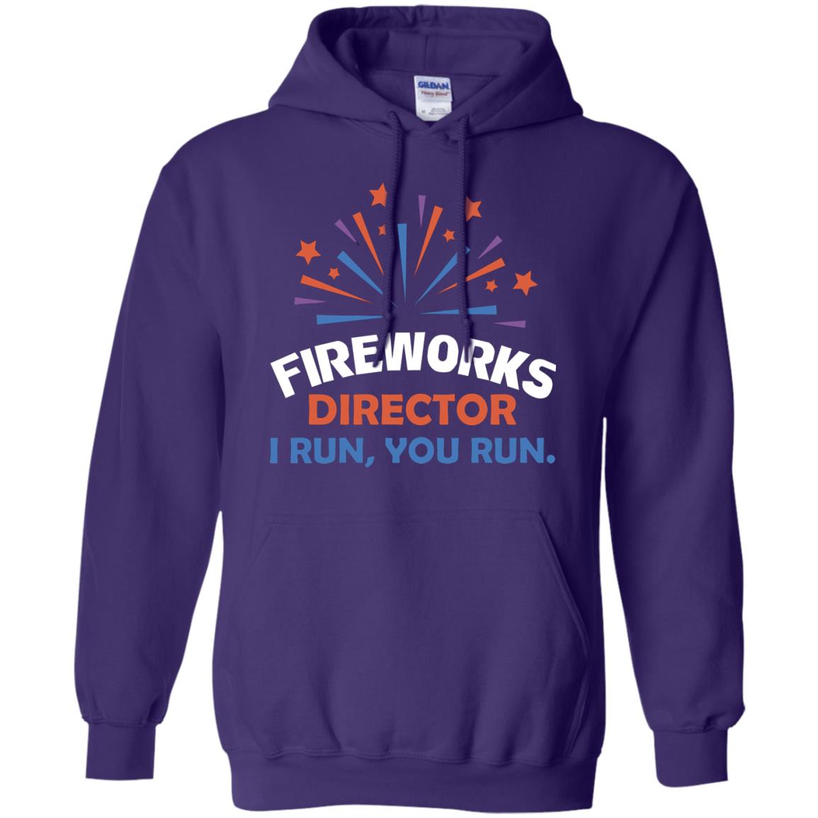 Fireworks Director I Run You Run Shirt Purple