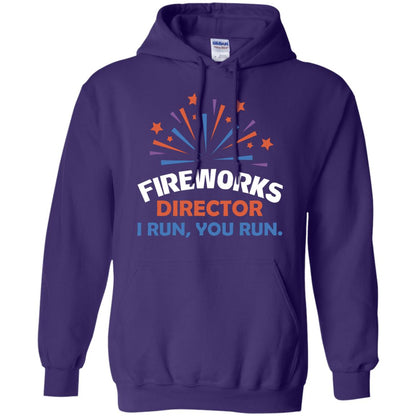 Fireworks Director I Run You Run Shirt Purple