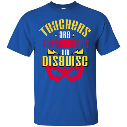 Teachers Are Superheroes In Disguise Movie Fan T-shirt Royal