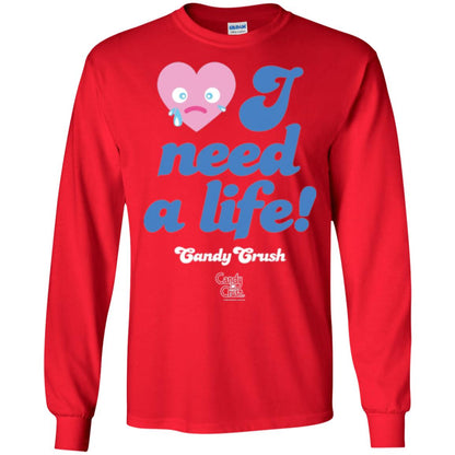 Candy Game T-shirt I Need A Life Red