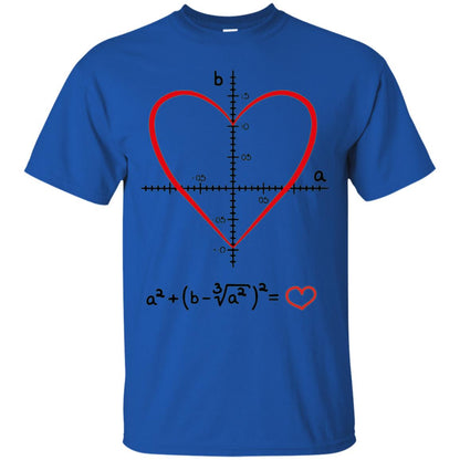 Valentines Day T-shirt Math Equation Cool Formula Geekiest Heart Royal