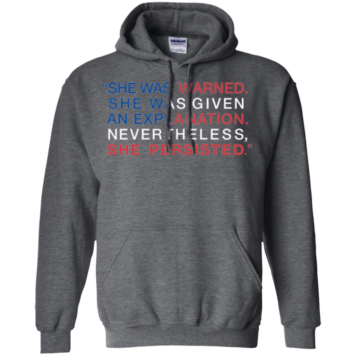 Human_s Right T-shirt She Was Warned Nevertheless She Persisted Dark Heather