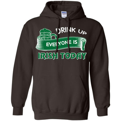 St. Patrick's Day T-shirt Drink Up Everyone Is Irish Today Dark Chocolate