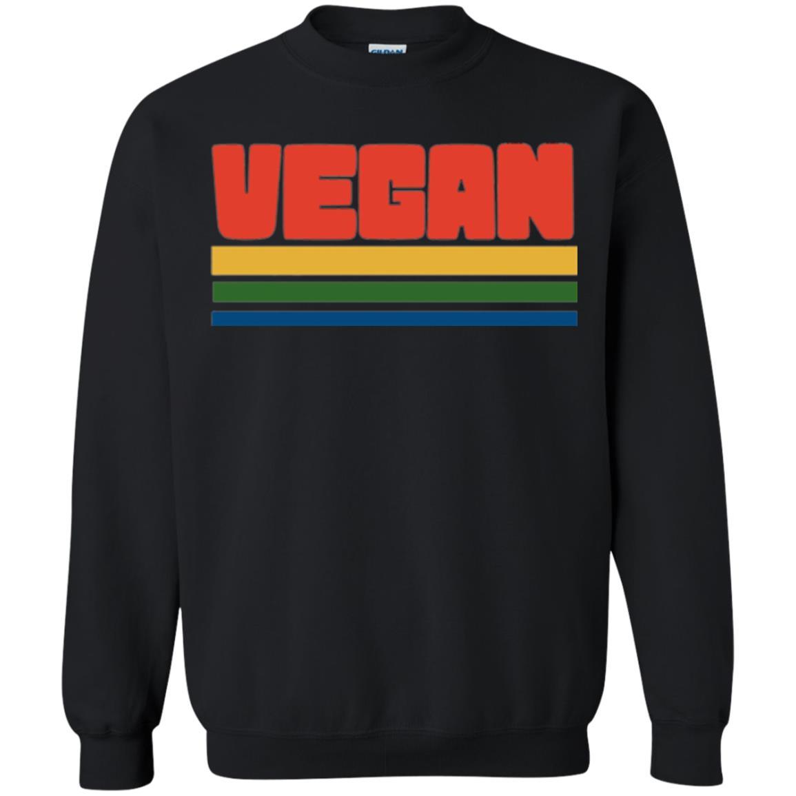 Vegan T-shirt Retro Style Veganism Black