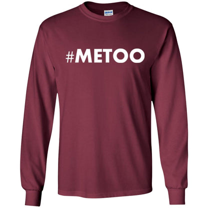 Sexual Harassment Awareness T-shirt Hashtag Me Too Maroon