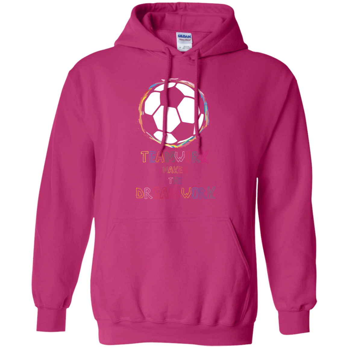 Soccer T-shirt Teamwork Makes The Dreamwork Heliconia