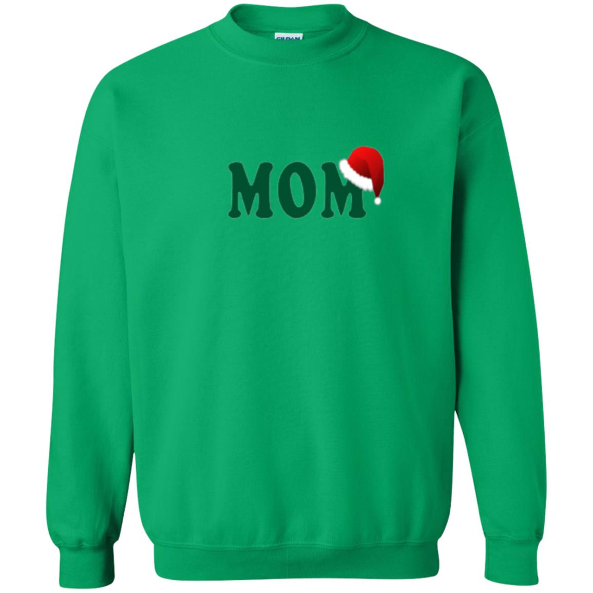 Christmas T-shirt Mom Santa Irish Green