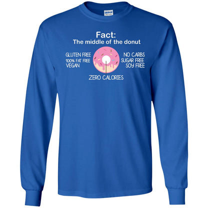Fact The Middle Of The Donut Zero Calories Shirt Royal