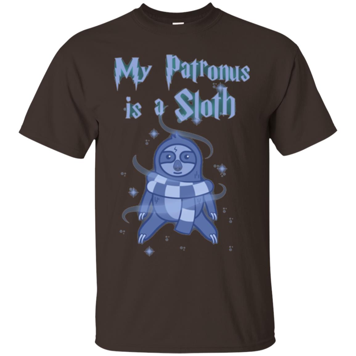 Sloth T-shirt My Patronus Is A Sloth Dark Chocolate