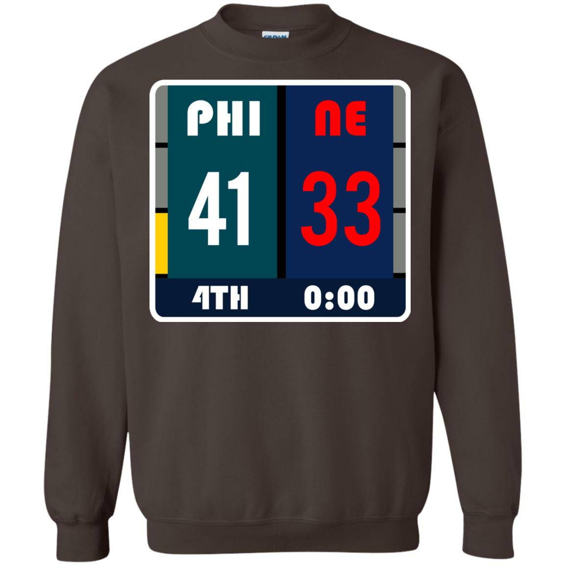 Football Philadelphia T-shirt Eagles Vs New England Dark Chocolate