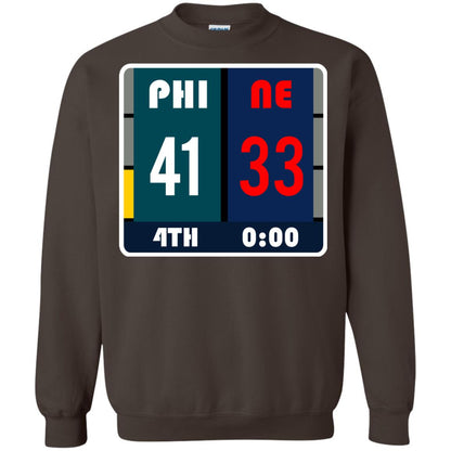 Football Philadelphia T-shirt Eagles Vs New England Dark Chocolate