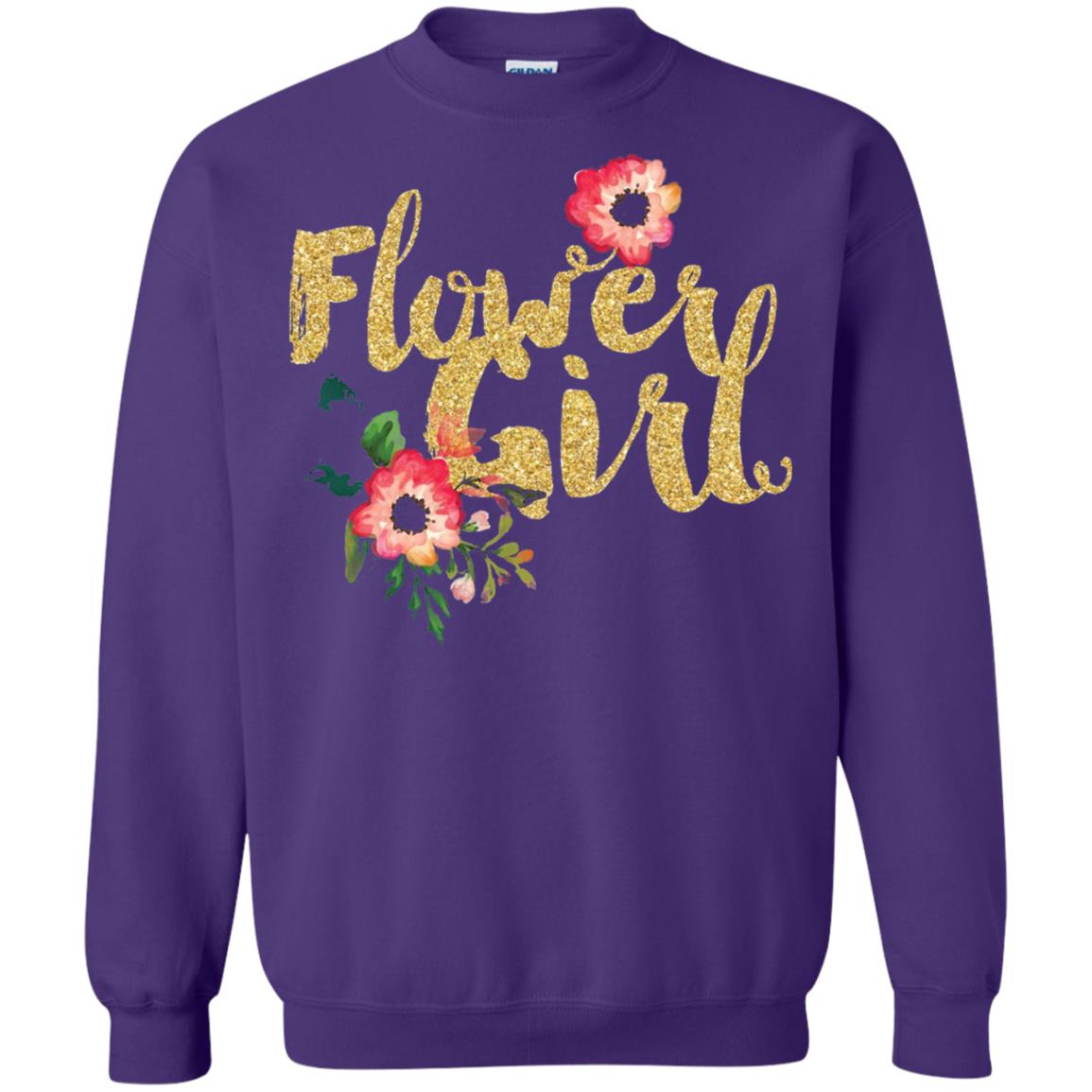 Flower Girl Bridesmaid Wedding Reception T-shirt Purple