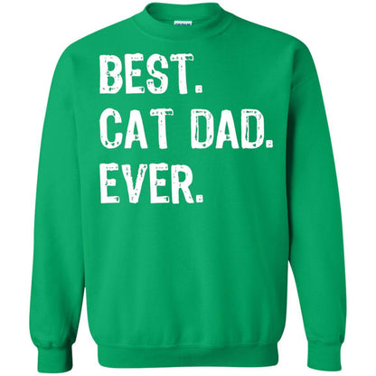 Cat Lover T-shirt Best Cat Dad Ever Irish Green