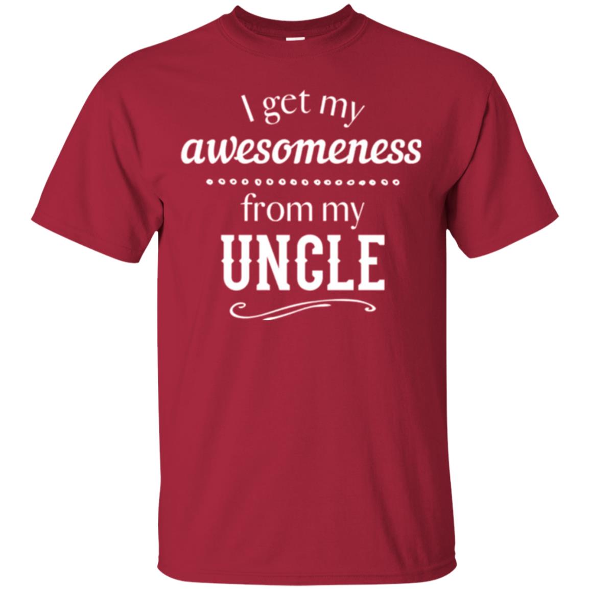 Family T-shirt I Get My Awesomeness From My Uncle Cardinal