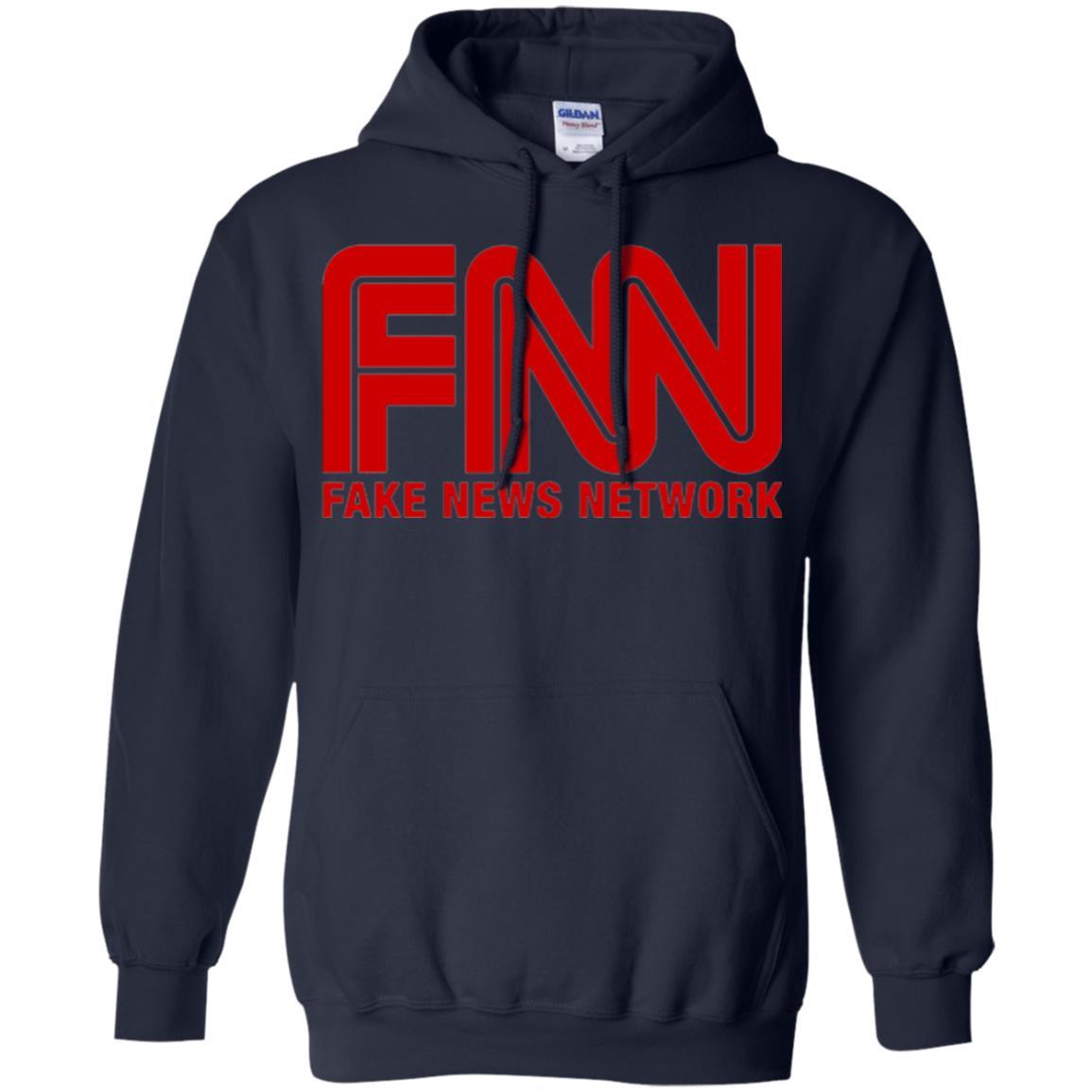 Anti Trump T-shirt Fnn Fake News Network T-shirt Navy