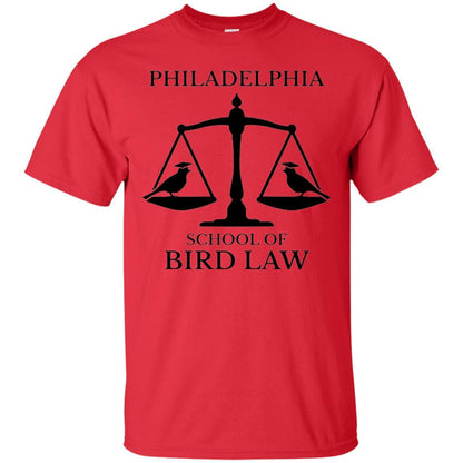Lawyers T-shirt Philadelphia School Of Bird Law Red