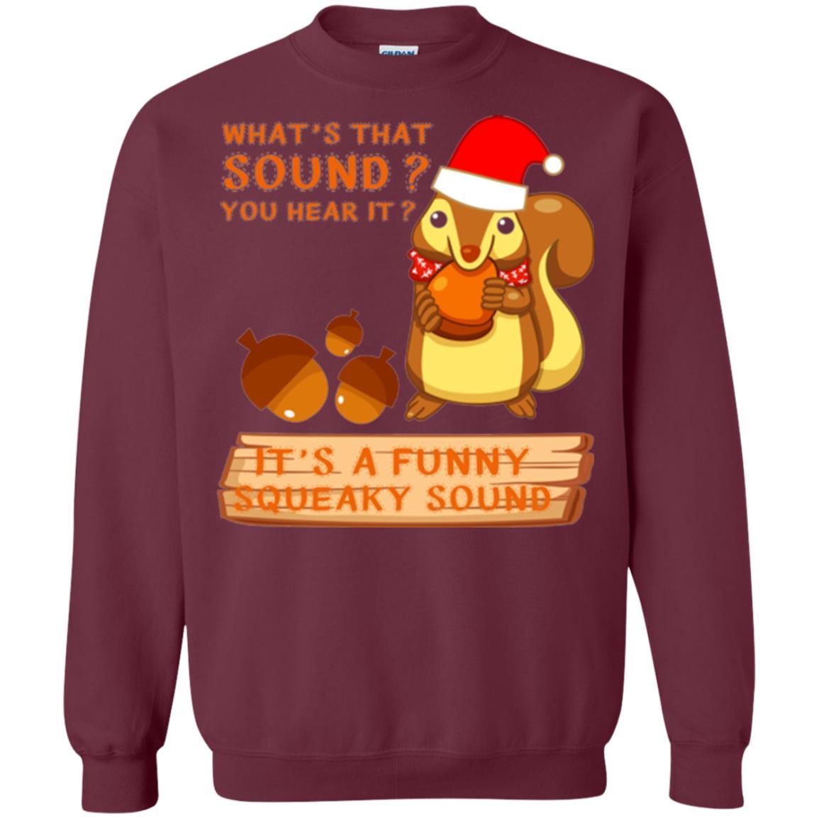 Squirrel T-shirt What's That Sound You Hear It Maroon