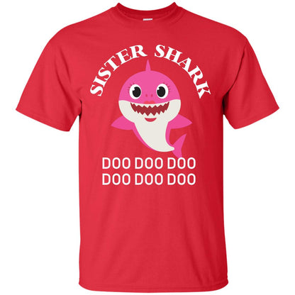 Sister Shark Family Shark Shirt Red