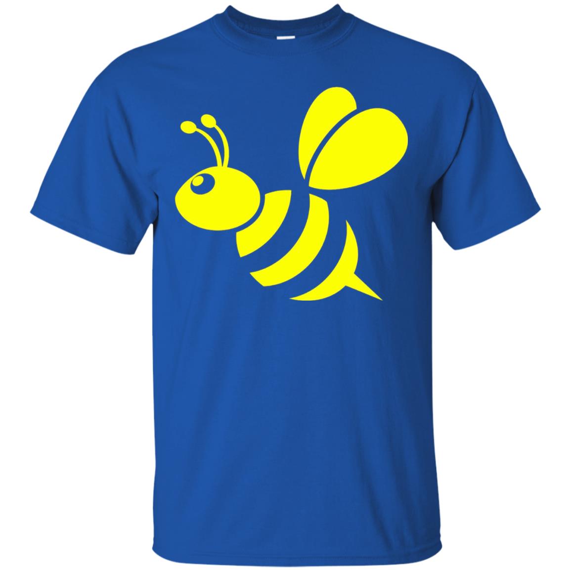 Yellow Honeybee Bee Lover T-shirt Royal
