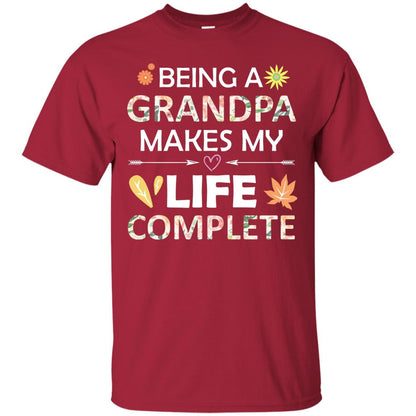 Being A Grandpa Make My Life Complete Parent_s Day Shirt For Grandfather Cardinal