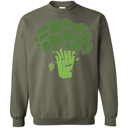 Broccoli Is Life T-shirt Funny Graphic Vegetable Military Green