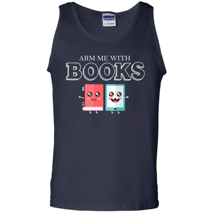 Arm Me With Books Gun Control T-shirt Navy