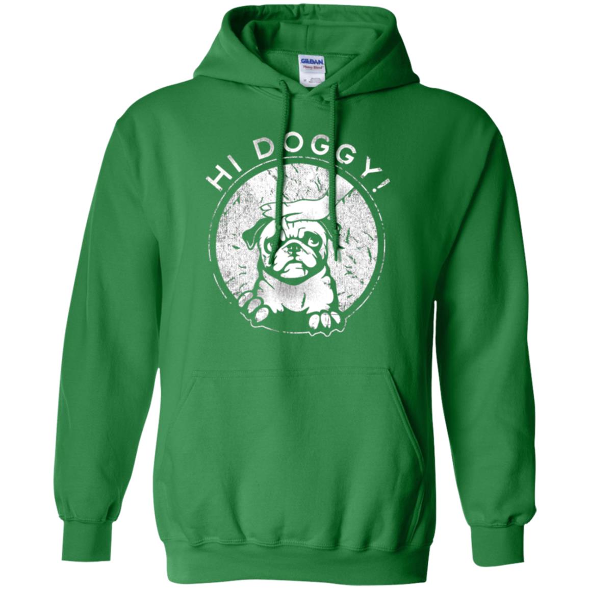 Dog Lovers T-shirt Hi Doggy Irish Green