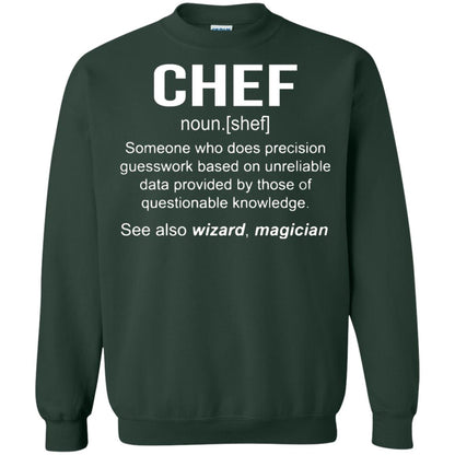 Funny Chef Meaning Shirt Chef Noun Definition Forest Green
