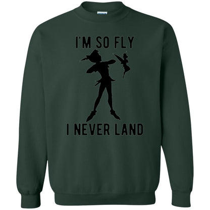 Film T-shirt Tinker Bell I'm So Fly I Never Land Forest Green