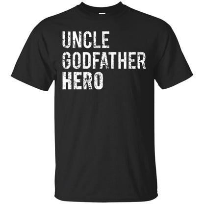 Family T-shirt Uncle Godfather Hero Black