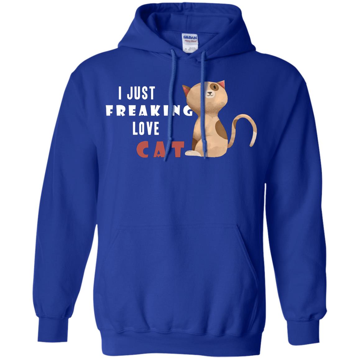 I Just Freaking Love Cat Shirt Royal