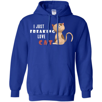 I Just Freaking Love Cat Shirt Royal