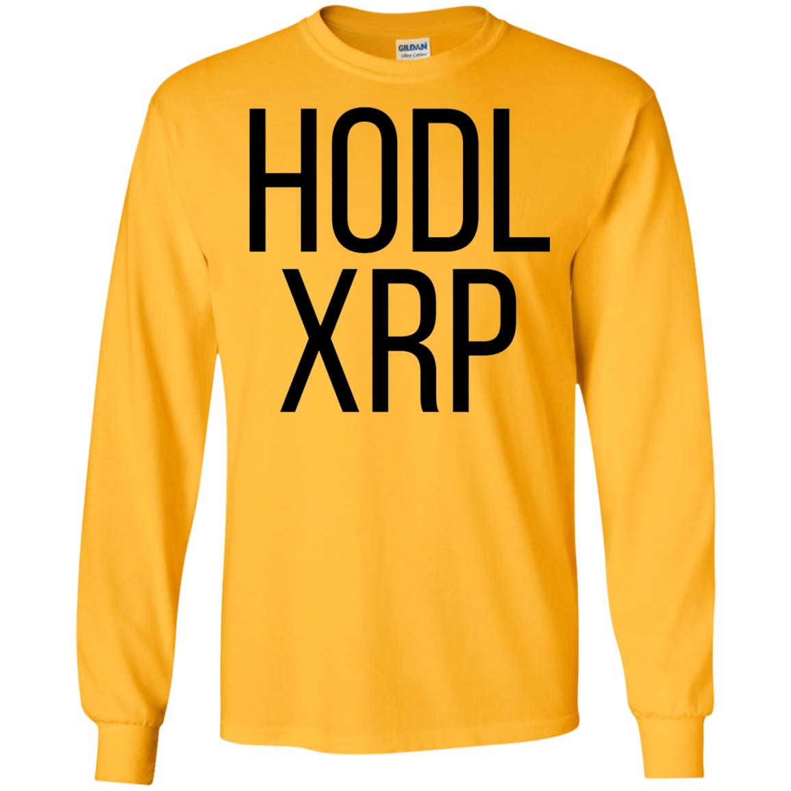 Hodl Xrp Ripple Cryptocurrency Alt Coin T-shirt Gold
