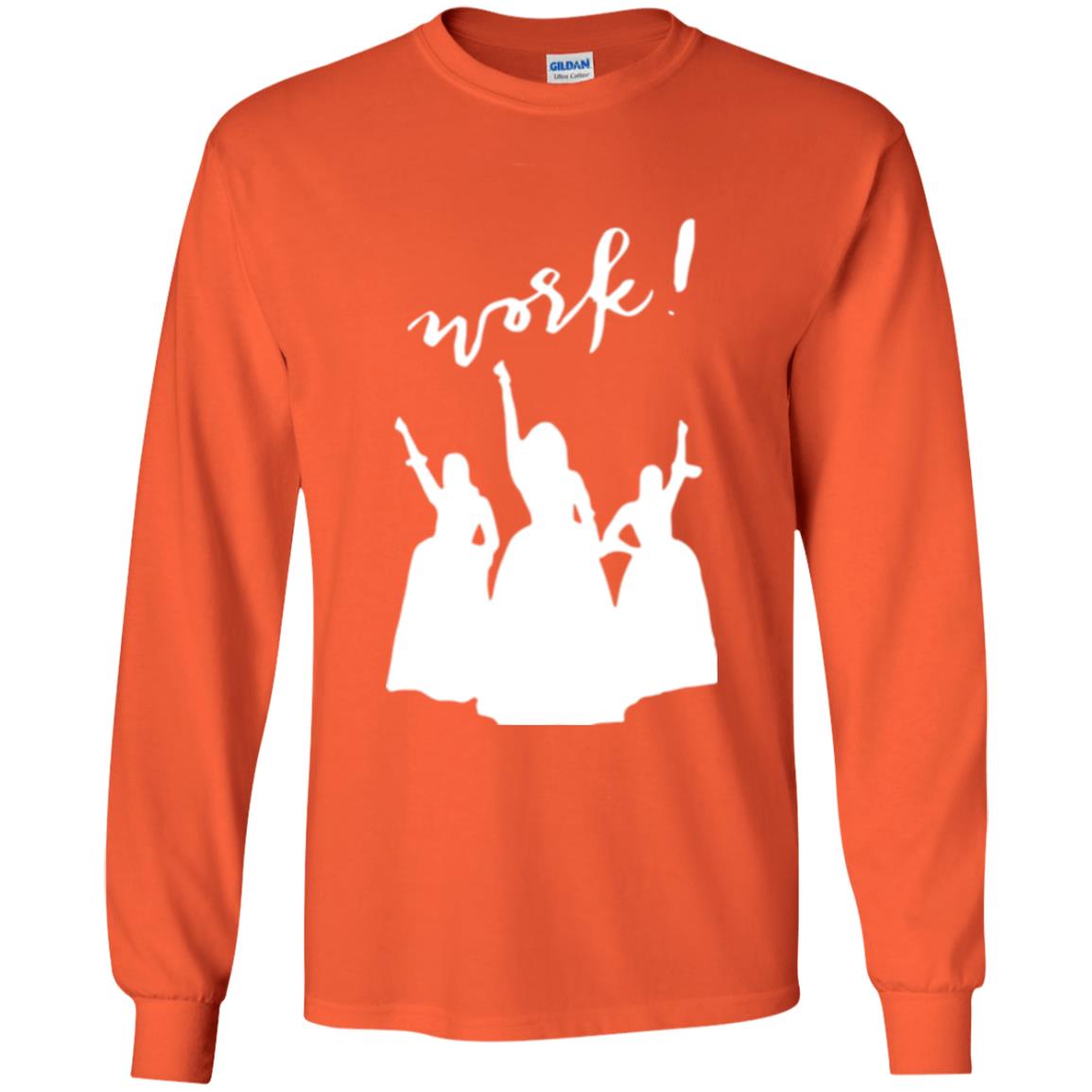 Schuyler Sisters T-shirt Work Orange