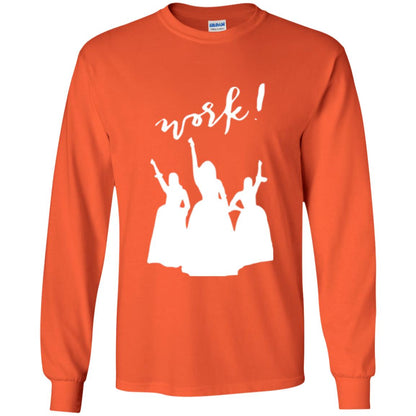 Schuyler Sisters T-shirt Work Orange