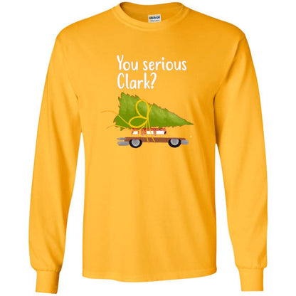Christmas T-shirt You Serious Clark Gold