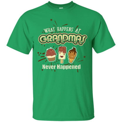 What Happens At Grandmas Never Happened Family Shirt Irish Green