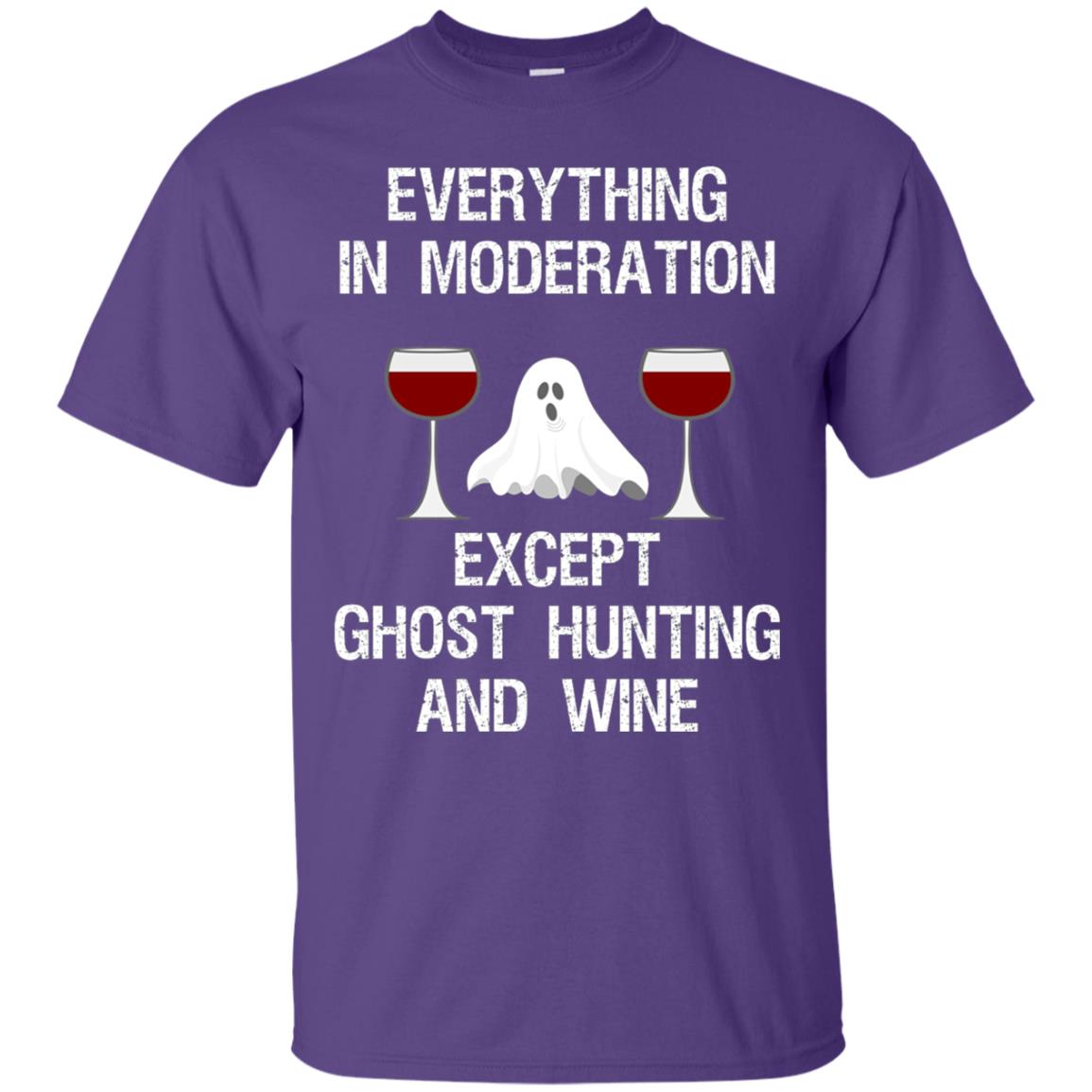 Ghost Hunting Shirt Ghost Hunting And Wine Purple