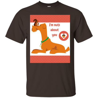 I_m Nuts About You T-shirt Dark Chocolate