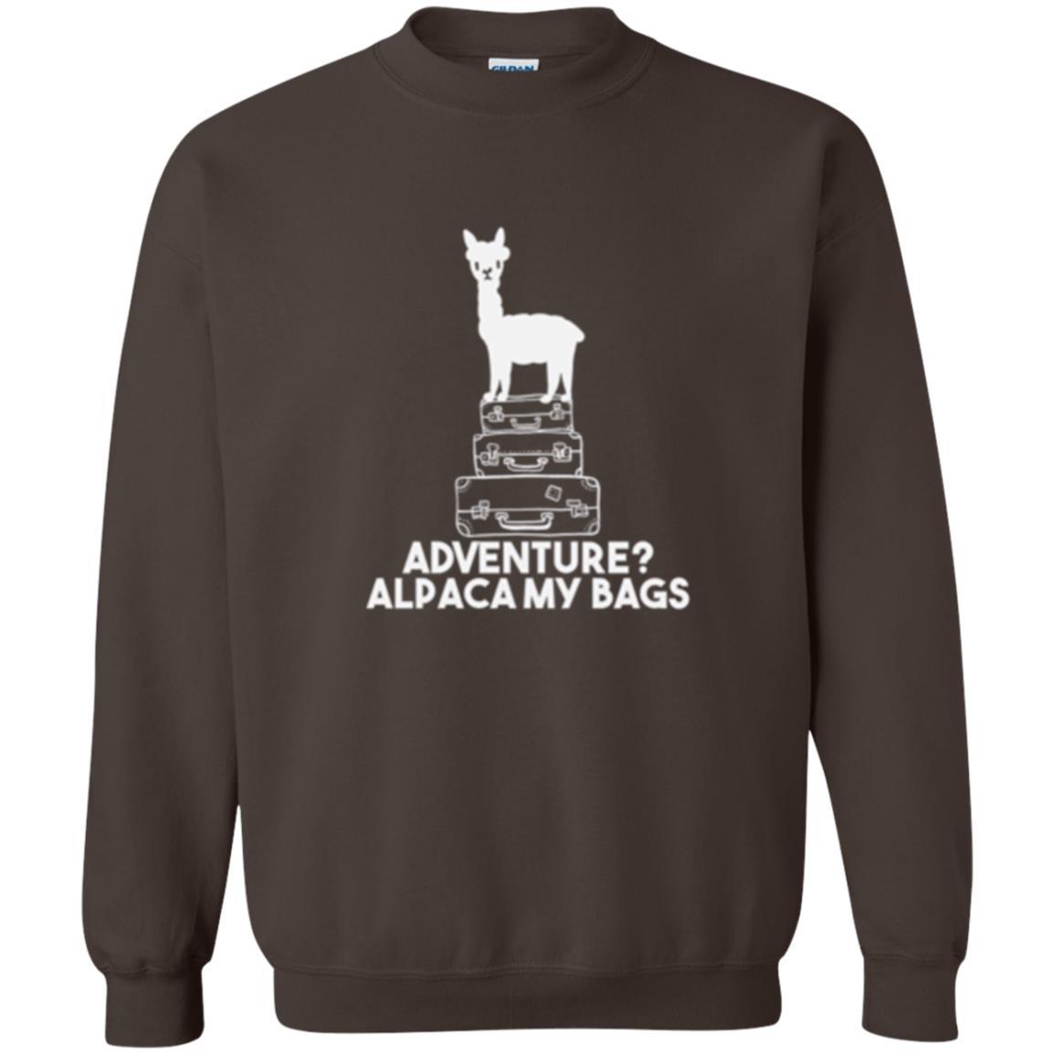 Alpaca Lover T-shirt Adventure Alpacamy My Bags Dark Chocolate