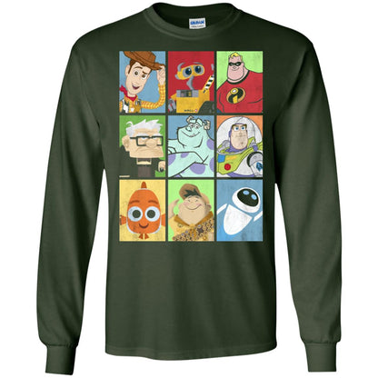 Epic Boxed Up Line Up Character Graphic T-shirt Forest Green