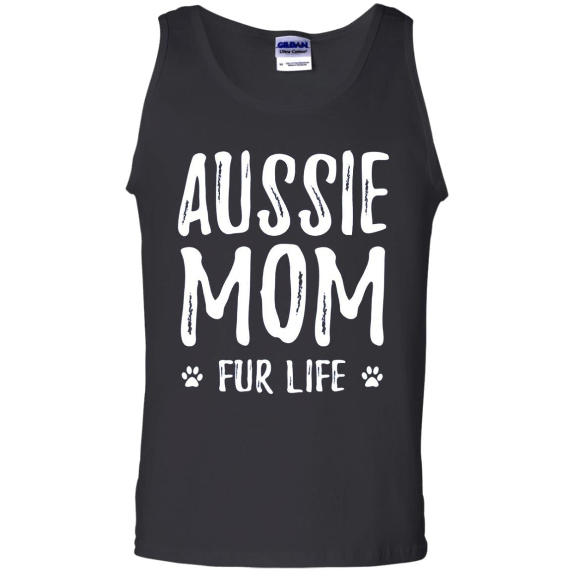 Aussie Mom Fur Life T-shirt Black