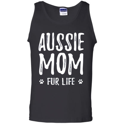 Aussie Mom Fur Life T-shirt Black