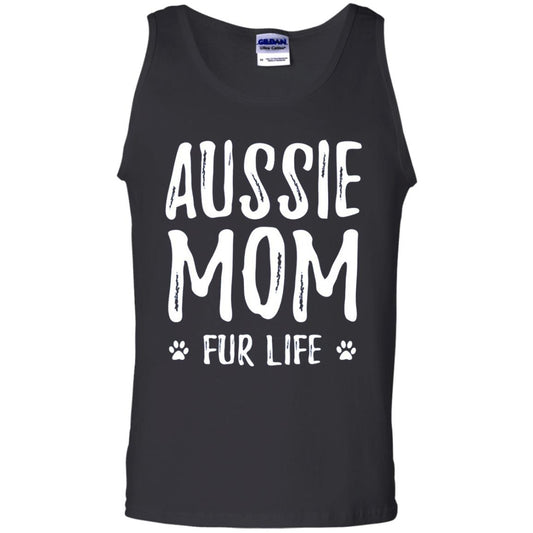 Aussie Mom Fur Life T-shirt Black