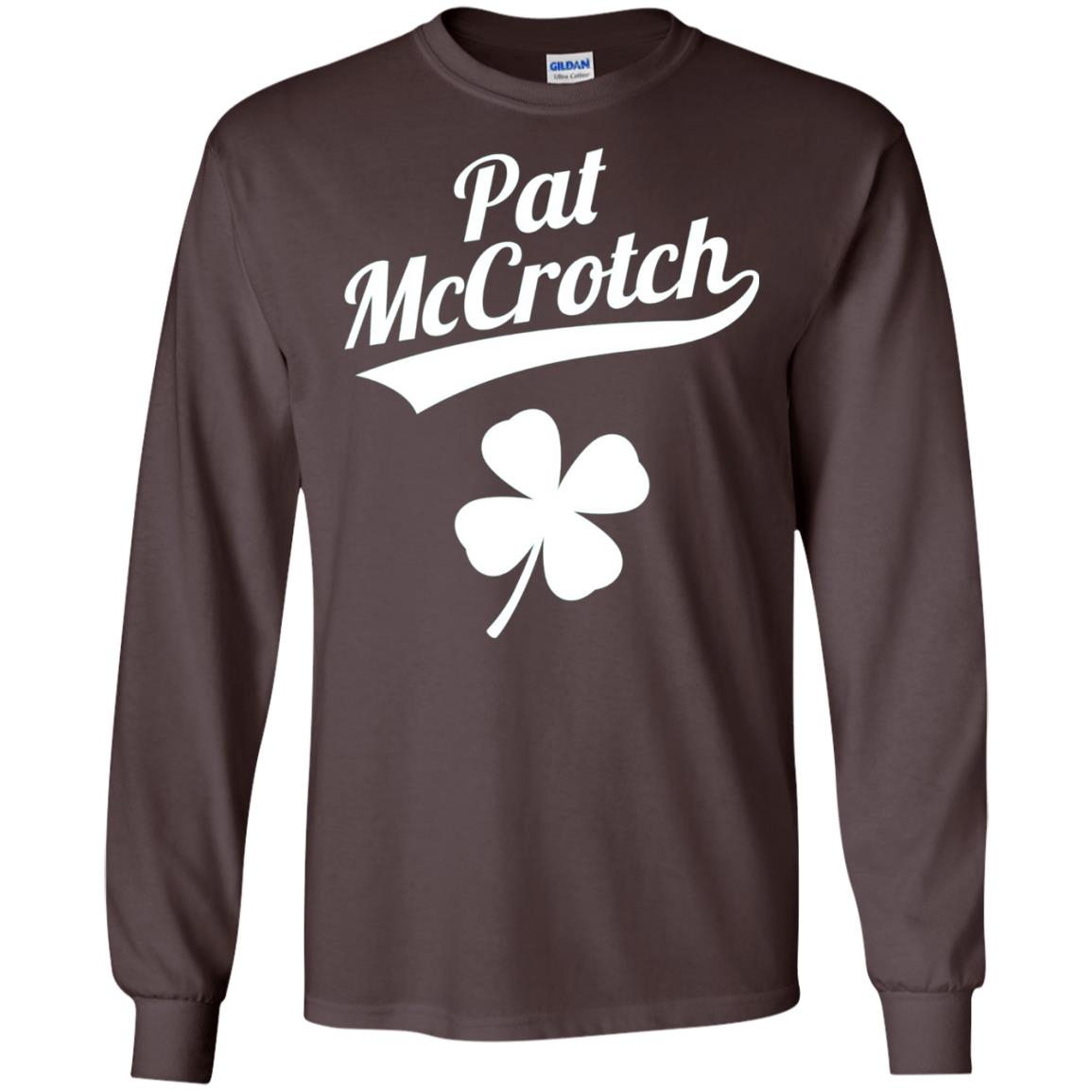 Funny Pat Mccrotch St. Patricks Shamrock T-shirt Dark Chocolate