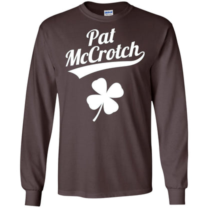 Funny Pat Mccrotch St. Patricks Shamrock T-shirt Dark Chocolate